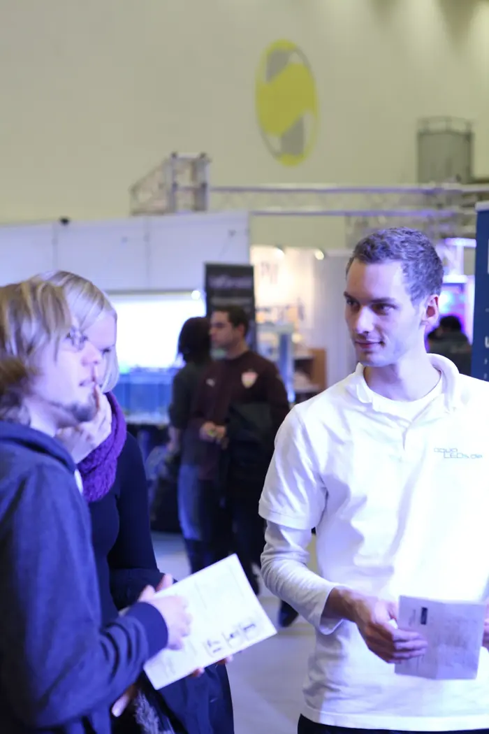 Präsentation der aquaLEDs auf einer Aquaristik-Messe